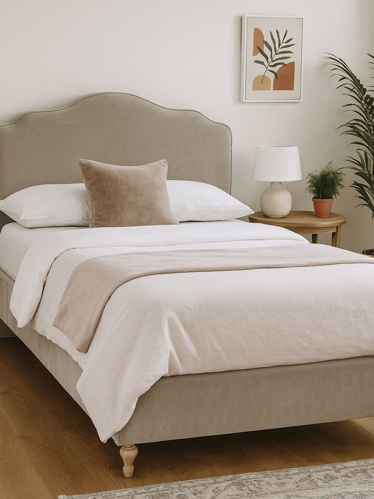 Millbrook Beds Mink Drift Luxury Velvet Frame - Image 1 of 6 Millbrook Beds Mink Drift Luxury Velvet Frame - Image 1 of 6