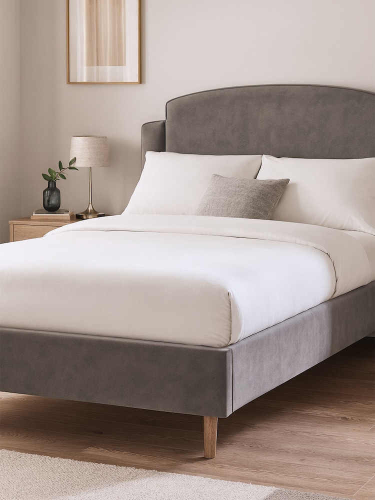 Millbrook Beds Steel Deco Arc Luxury Velvet Frame - Image 1 of 6