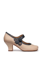 Hotter Natural Standard Fit Broadway Buckle Formal Shoes - Image 1 of 4