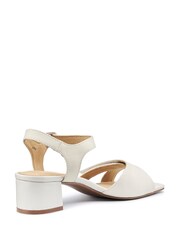 Hotter White Extra Wide Fit Jive Slip On Formal Sandals - Image 3 of 4