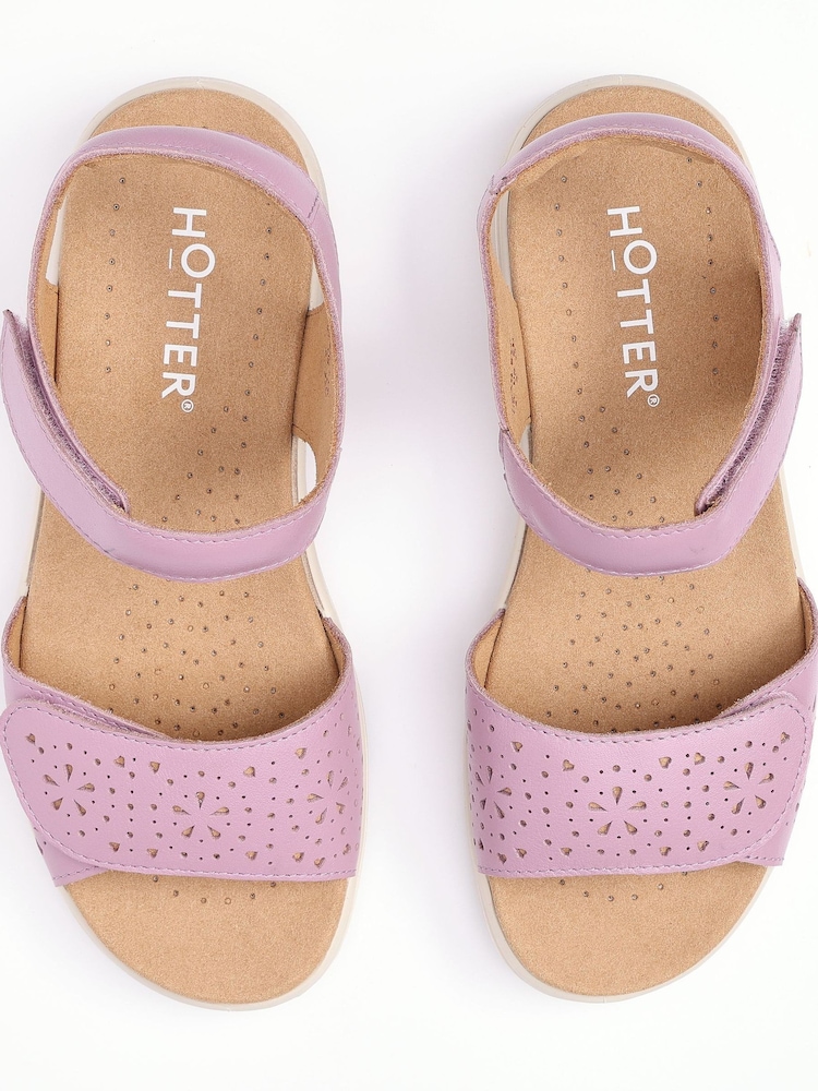 Hotter Pink Standard Fit Leah II Touch-Fastening Casual Sandals - Image 4 of 4