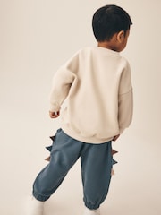 Neutral Crew Neck Joggers Set (3mths-7yrs) - Image 3 of 5