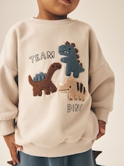 Neutral Crew Neck Joggers Set (3mths-7yrs) - Image 4 of 5