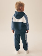 Blue Colour Block Hoodie and Joggers Set (3mths-7yrs) - Image 3 of 9