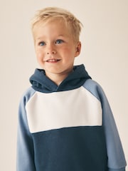 Blue Colour Block Hoodie and Joggers Set (3mths-7yrs) - Image 4 of 9