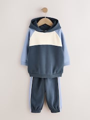 Blue Colour Block Hoodie and Joggers Set (3mths-7yrs) - Image 5 of 9