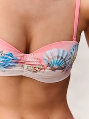 B by Ted Baker Blue Scenic Bandeau Bikini Top - Bild 4 von 5
