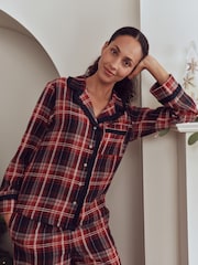 Red/Navy Check Matching Family Christmas Flannel Pyjamas - Image 4 of 5