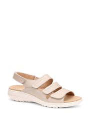 Hotter Natural Wide Fit Standard Fit Abigail Touch Fastening Casual Sandals - Image 2 of 4
