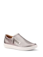 Hotter Metallic Standard Fit Daisy Zip Cupsole Shoes - Image 2 of 4