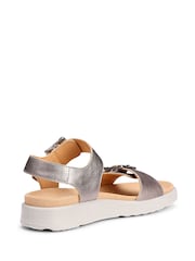 Hotter Metallic Wide Fit Corfu Buckle Casual Sandals - Image 3 of 4