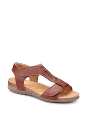 Hotter Brown Wide Fit Rysy Touch Fastening Casual Sandals - Image 2 of 4