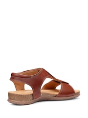 Hotter Brown Wide Fit Rysy Touch Fastening Casual Sandals - Image 3 of 4