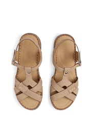 Hotter Brown Wide Fit Reya Touch-Fastening Casual Sandals - Image 4 of 4