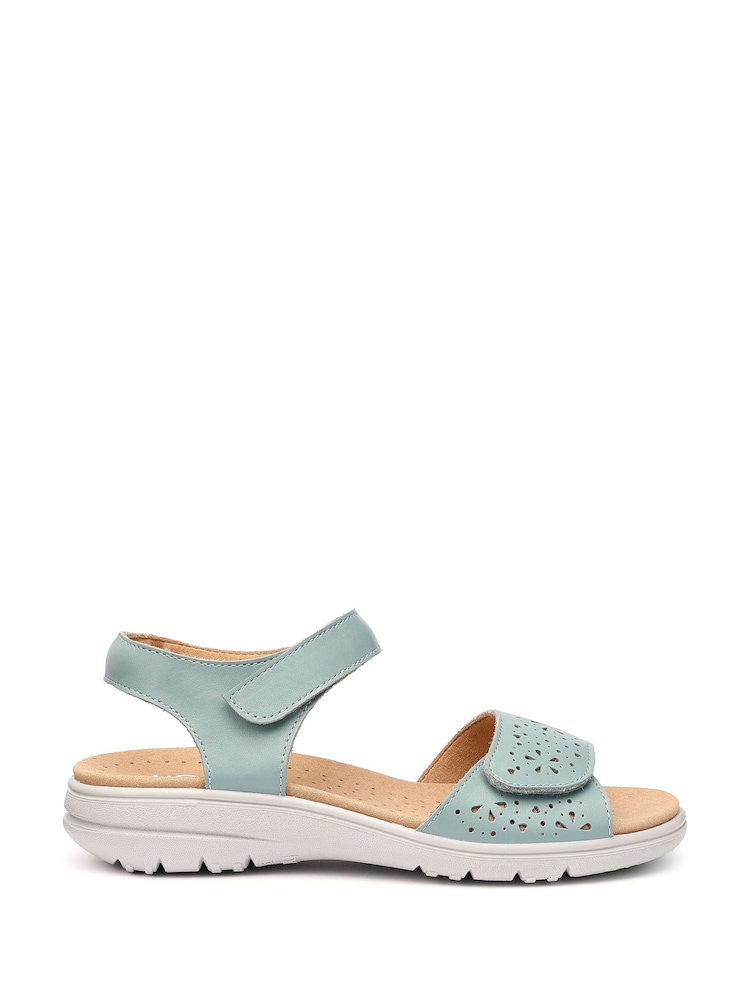 Hotter Green Standard Fit Leah II Touch-Fastening Casual Sandals - Image 1 of 4 Hotter Green Standard Fit Leah II Touch-Fastening Casual Sandals - Image 1 of 4