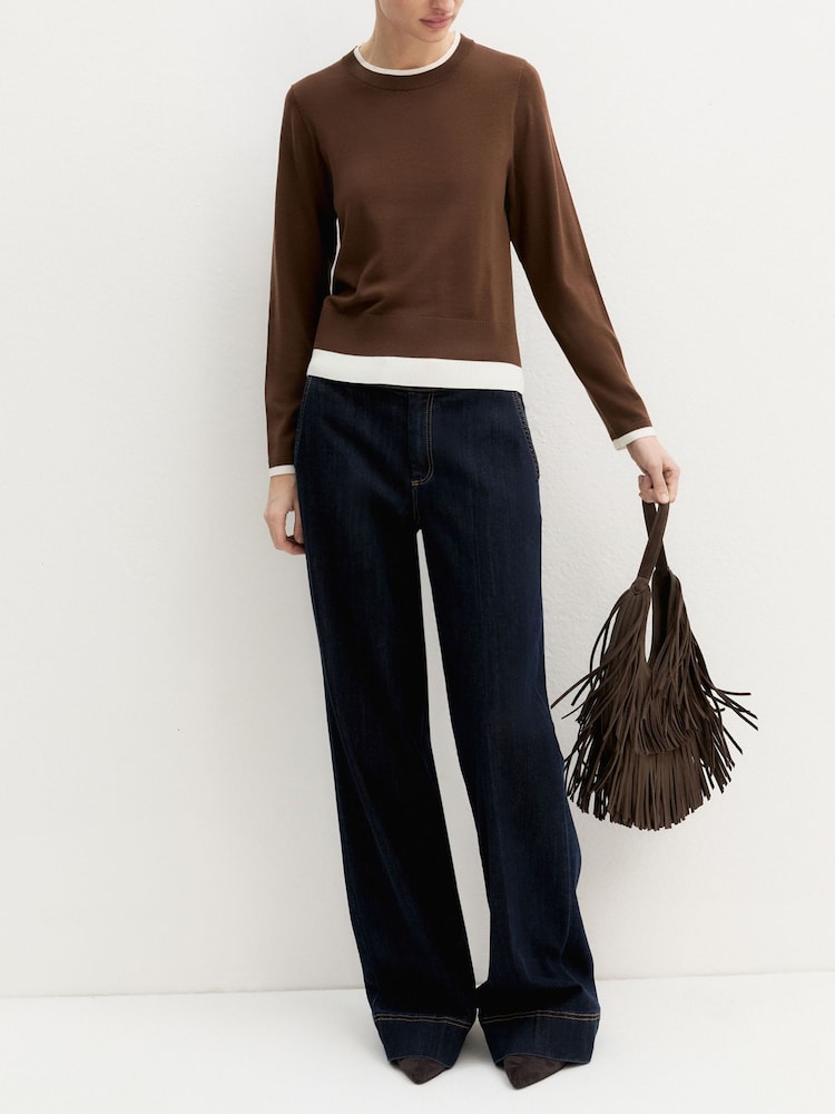 Emme Marella Brown Emmprugna Jumper - Image 1 of 6 Emme Marella Brown Emmprugna Jumper - Image 1 of 6