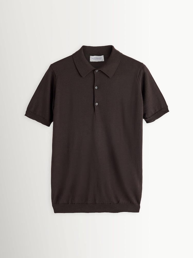 John Smedley Macloud merino vilnos polo marškinėliai - 6 paveikslėlis iš 6