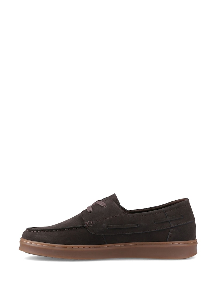 Hush Puppies Chocolate Brown Madden Boat Shoes - Image 7 of 7