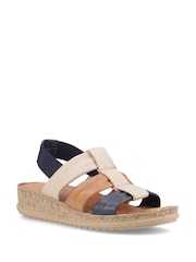 Hush Puppies Blue Eden Gladiator Sandals - Image 3 of 5