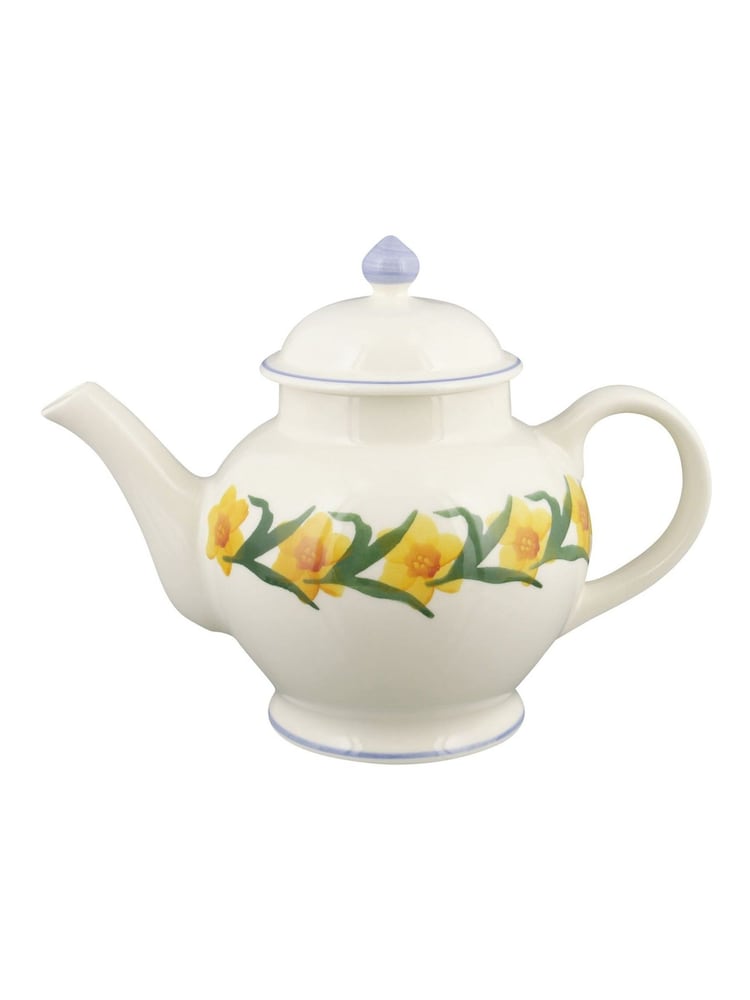 Emma Bridgewater Cream Windblown Daffodils 4 Mug Teapot - Image 2 of 6