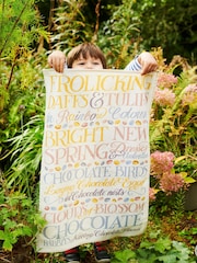 Emma Bridgewater Cream Easter Toast Mini Eggs Tea Towel - Image 1 of 2