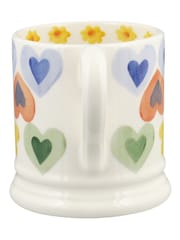 Emma Bridgewater Cream Hearts & Flowers 1/2 Pint Mug - Image 3 of 5