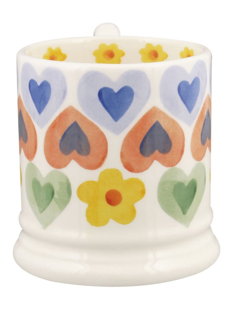 Emma Bridgewater Cream Hearts & Flowers 1/2 Pint Mug - Image 5 of 5