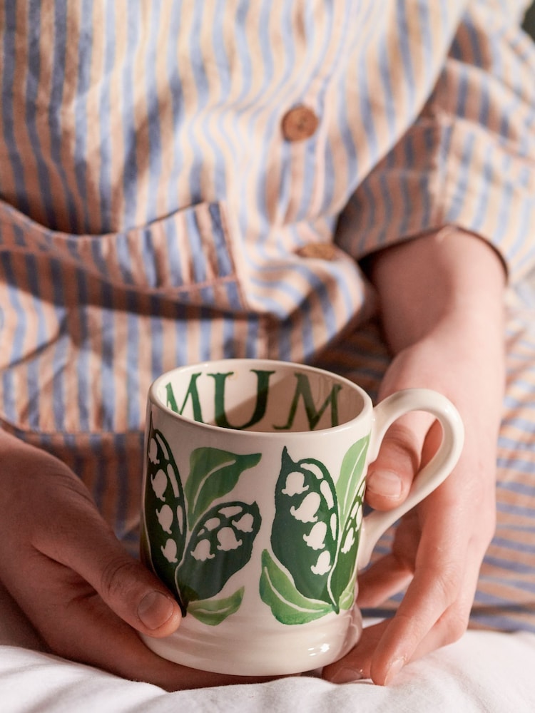 Emma Bridgewater Cream Lily Of The Valley Mum 1/2 Pint Mug - Image 1 of 5