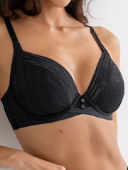 Pour Moi Black Plunge Taylor Lace Bras - Image 2 of 4