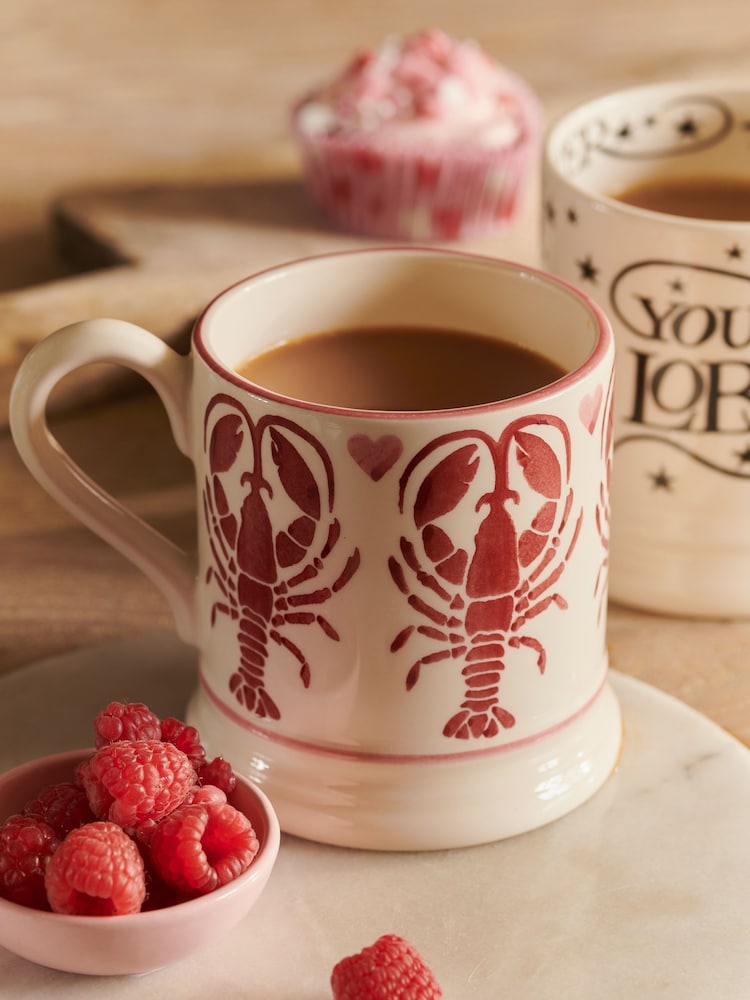 Emma Bridgewater Cream Lobster 1/2 Pint Mug - Image 1 of 6