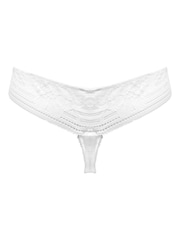 Pour Moi White Thong Taylor Lace Knickers - Image 4 of 4