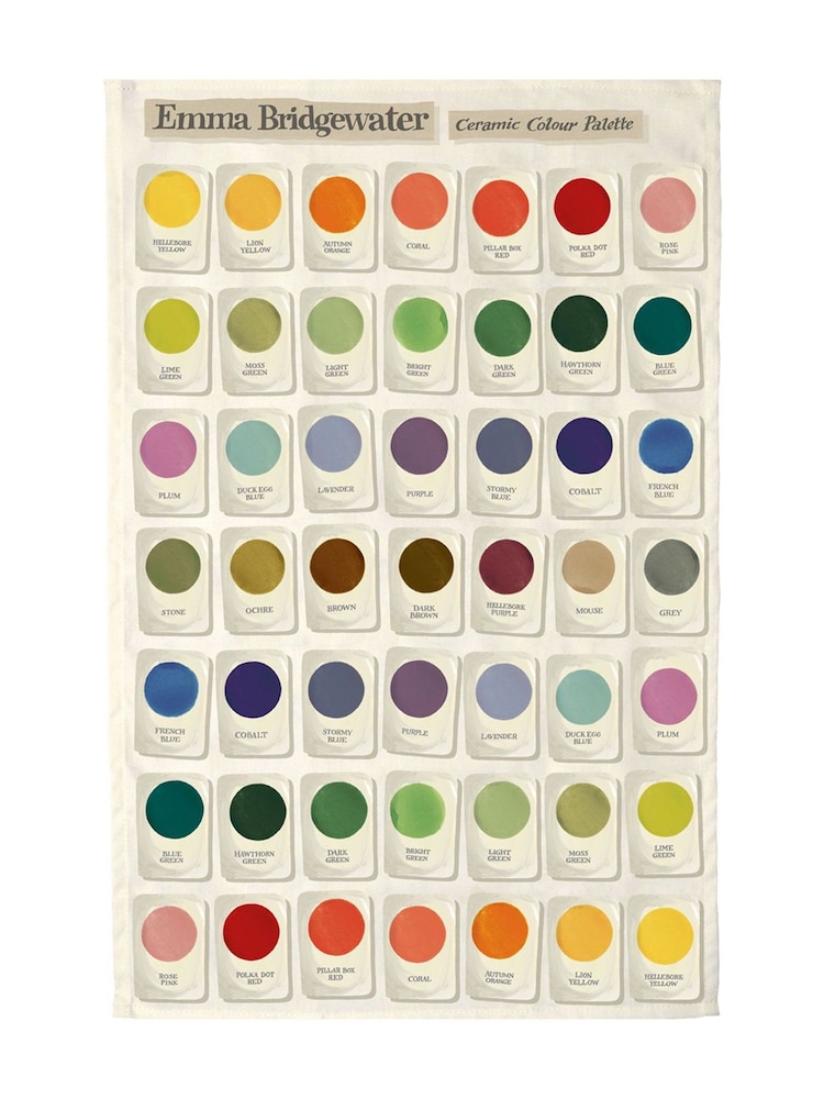 Emma Bridgewater Cream Colour Chips Tea Towel - Image 2 of 2 Emma Bridgewater Cream Colour Chips Tea Towel - Image 2 of 2