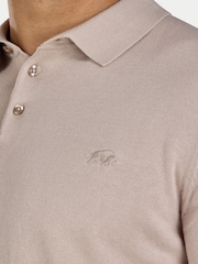 Raging Bull Short Sleeve Knitted Natural Polo Shirt - Bilde 4 av 4