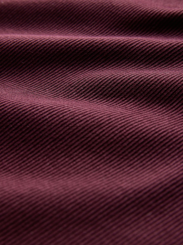 4 Pack Lace Trim Cap Sleeve V-Neck Ribbed Tops Dark Navy/Burgundy/Pink/White - Image 7 of 7