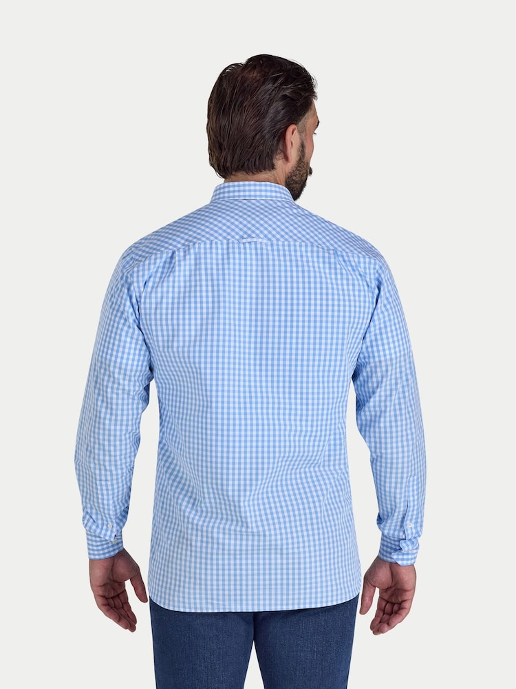 Cămașă clasică cu model pepit Raging Bull Mânecă lungă - Imaginea 2 din 4 Cămașă clasică cu model pepit Raging Bull Mânecă lungă - Imaginea 2 din 4