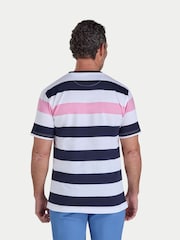 Raging Bull White Contrast Stripe T-Shirt - Image 2 of 4