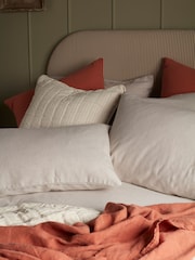 Secret Linen Store Natural Henry Brushed 100% Cotton Fitted Sheet - Image 4 of 6