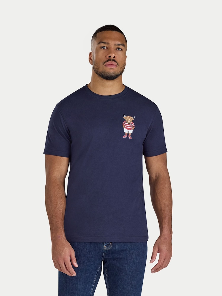 Raging Bull Blue T-Shirt - Image 1 of 4 Raging Bull Blue T-Shirt - Image 1 of 4