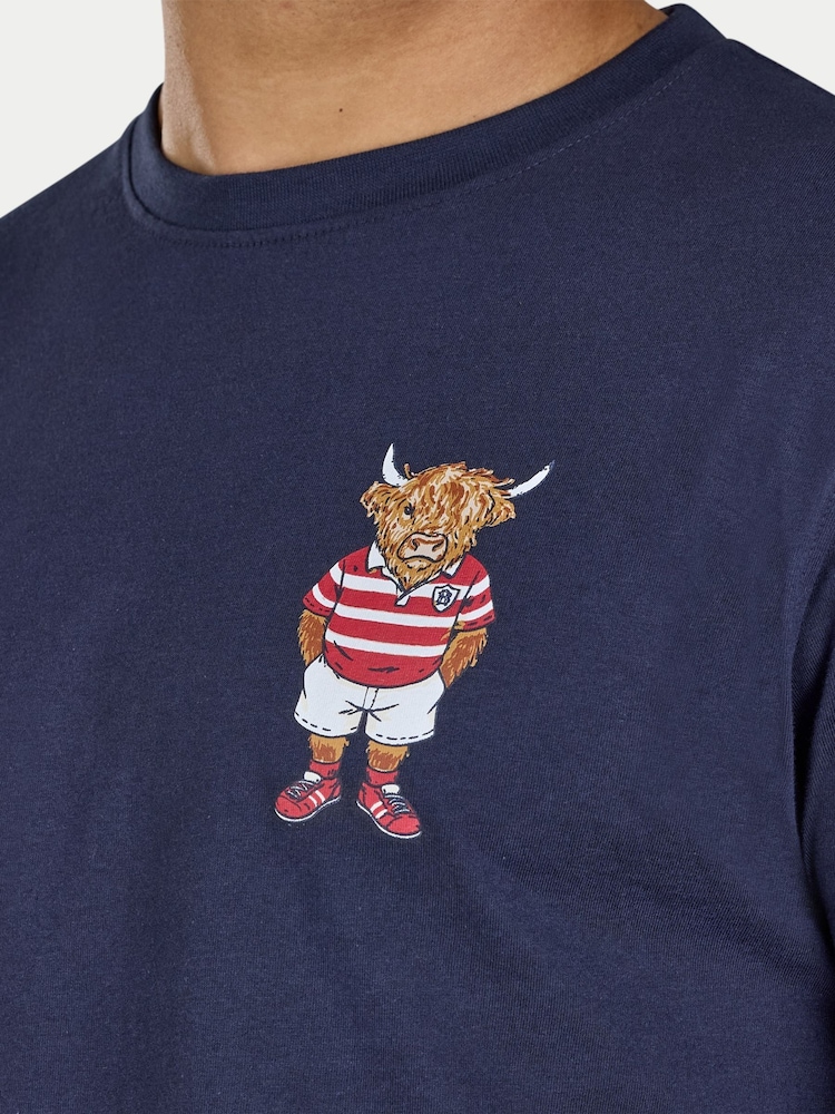 Raging Bull Blue T-Shirt - Image 4 of 4 Raging Bull Blue T-Shirt - Image 4 of 4