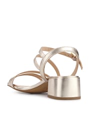 Jones Bootmaker Gold Wide Fit Ginette Leather Sandals - Image 3 of 6