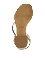 Jones Bootmaker Gold Wide Fit Ginette Leather Sandals - Image 5 of 6