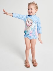 Brand Threads Blue Frozen Elsa Swim Set - Image 1 of 6