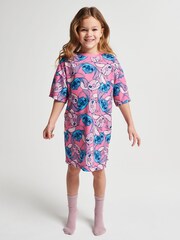 Brand Threads מארז של 2 כותונות לילה עם הדפס של Lilo & Stitch - תמונה 8 מתוך 9