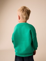 Green Juice Box Printed Crew Neck Sweat Top (3mths-7yrs) - Image 3 of 4