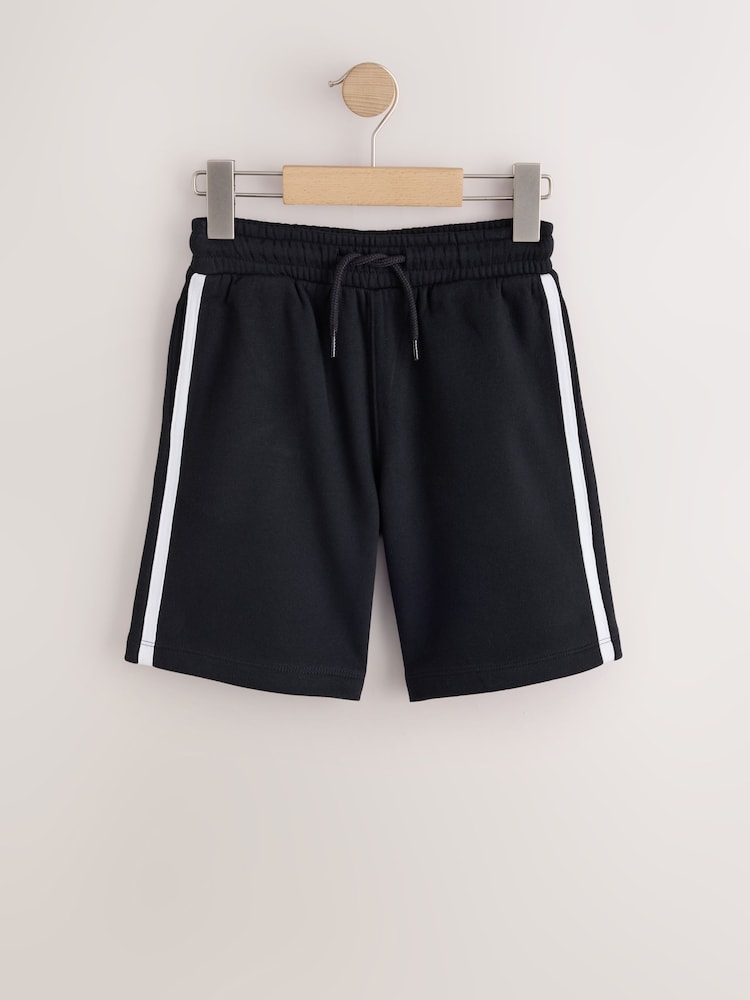Black/Navy 2 Pack Side Stripe Shorts (3-16yrs) - Image 2 of 6
