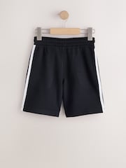 Black/Navy 2 Pack Side Stripe Shorts (3-16yrs) - Image 4 of 6