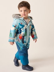 Snow Scene Wadded Waterproof Snowsuit (3mths-7yrs) - Image 2 of 3