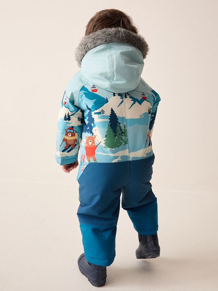 Snow Scene Wadded Waterproof Snowsuit (3mths-7yrs) - Image 3 of 3