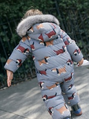 Dog Print Padded Snowsuit (3mths-7yrs) - Image 3 of 3