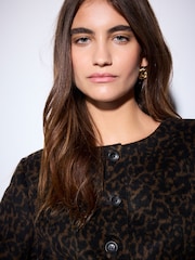 Estampado de leopardo - Chaqueta sin cuello - Imagen 5 de 9